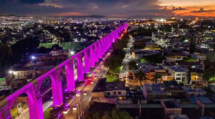 Queretaro city night view