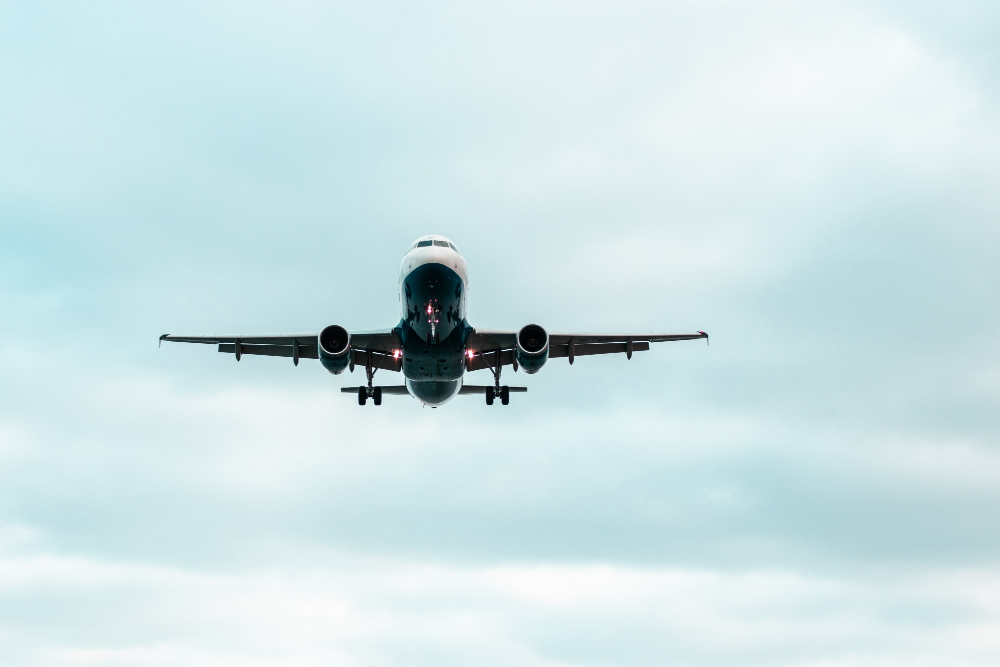 Air plane flying